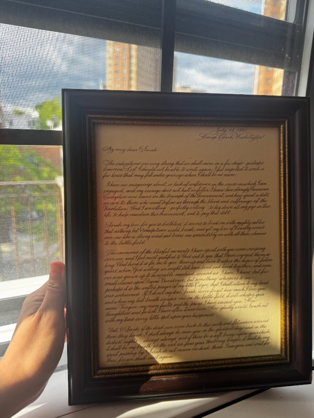 "My Very Dear Wife" - The Last Letter of Major Sullivan Ballou, Civil War Era